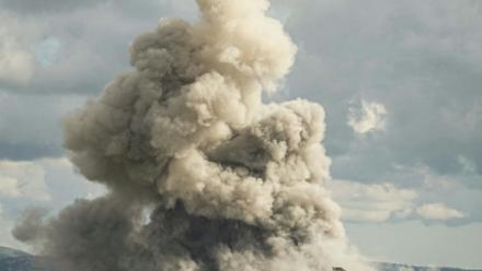 Après une frappe israélienne à Nabatiyé, dans le sud du Liban, le 12 avril 2026

