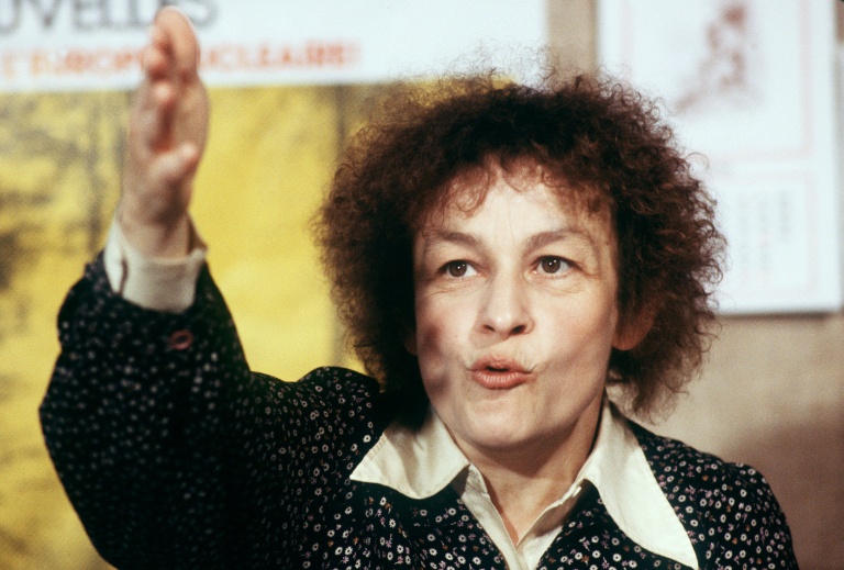 Huguette Bouchardeau, alors secrétaire nationale du Parti socialiste unifié, le 25 mai 1979 à Paris