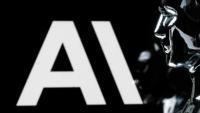 Le logo de l'entreprise américaine Anthropic, qui produit le modèle d'intelligence artificielle Claude, le 13 février 2026 à Paris 