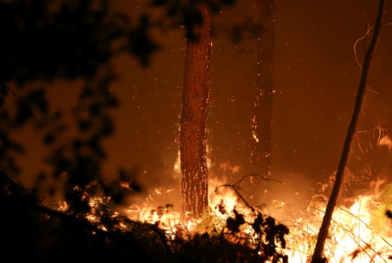 Incendie dans les landes, Luglon, 14 août 2026