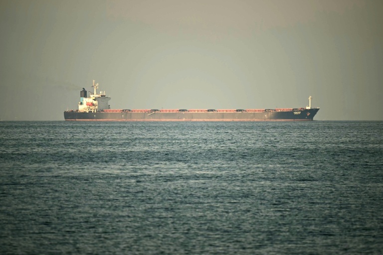 Un cargo au large de la ville côtière de Fujairah, dans le détroit d'Ormuz, le 25 février 2026