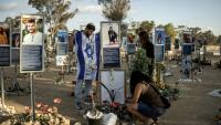 Mémorial pour les victimes du festival de musique Nova tuées pendant l'attaque du Hamas sur Israël le 7 octobre 2023, le 6 octobre 2025 à Reïm dans le sud d'Israël