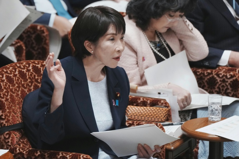La Première ministre japonaise Sanae Takaichi attends, le 14 novembre 2025, à Tokyo