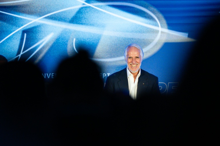 Le président du comité d'organisation Milano Cortina 2026 Giovanni Malago lors de la conférence de presse de présentation de la cérmonie d'ouverture le 16 octobre 2025 à Milan