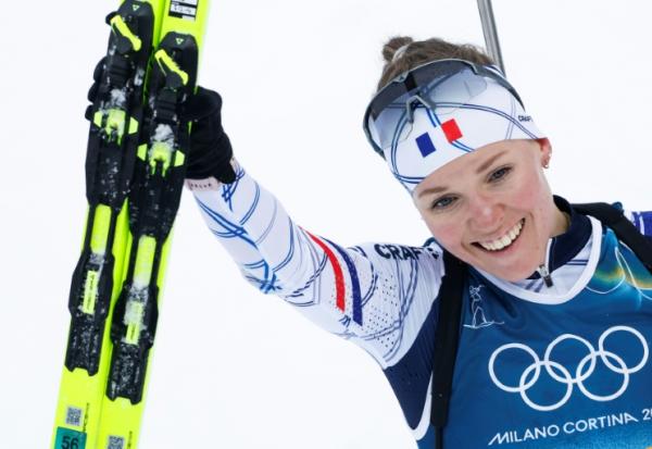 La biathlète française Océane Michelon a décroché samedi l'argent sur le sprint (7,5 km) lors des JO d'hiver de Milan Cortina, sa première médaille olympique 