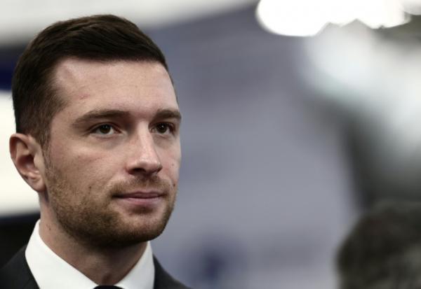 Jordan Bardella en visite au salon MILIPOL PARIS 2025, au Parc des Expositions de Paris-Nord-Villepinte le 19 november 2025