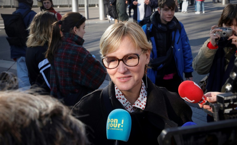 Judith Godrèche à Paris le 3 février 2025