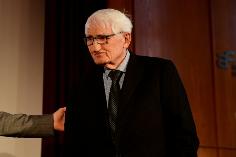 Le philosophe allemand Jürgen Habermas, le 16 mars 2017 à Berlin 