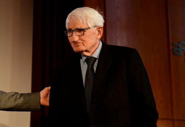Le philosophe allemand Jürgen Habermas, le 16 mars 2017 à Berlin 