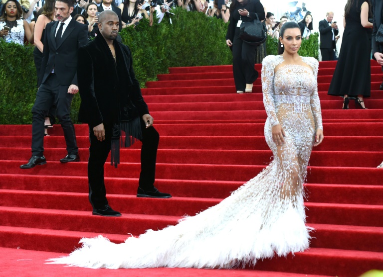 Kanye West et Kim Kardashian, lors du MET Met Gala en 2015, à New York