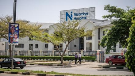 L’hôpital Nizamiye à Abuja, le 21 octobre 2026, après un cas confirmé de virus Ebola au Nigeria