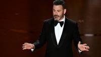 L'humoriste et l'animateur de télévision Jimmy Kimmel lors de la 96e cérémonie des Oscars, à Hollywood, en Californie, aux Etats-Unis, le 10 mars 2024