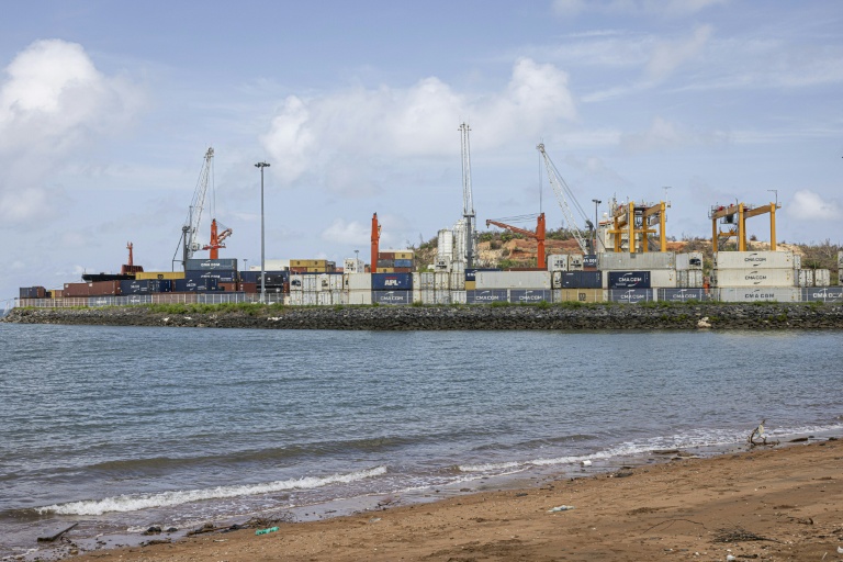 Le port de Longoni, à Mayotte, le 27 décembre 2024