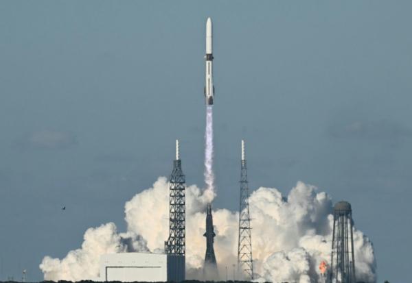 Décollage de la fusée New Glenn de Blue Origin, à Cap Canaveral, le 13 novembre 2025, aux Etats-Unis