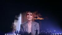 Un écran géant montrant la chanteuse Céline Dion lors de la demi-finale de l'Eurovision à Bâle le 13 mai 2025