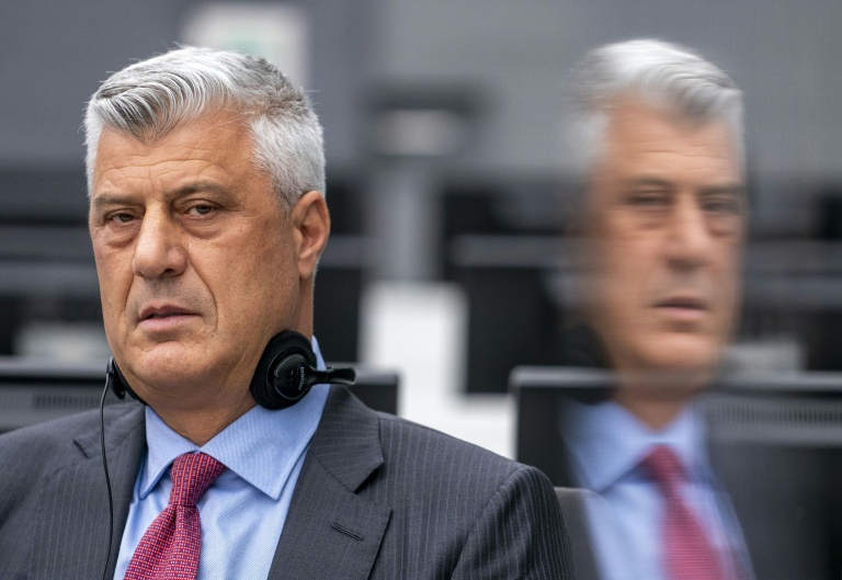L'ancien président du Kosovo, Hashim Thaçi, à La Haye, le 9 novembre 2020