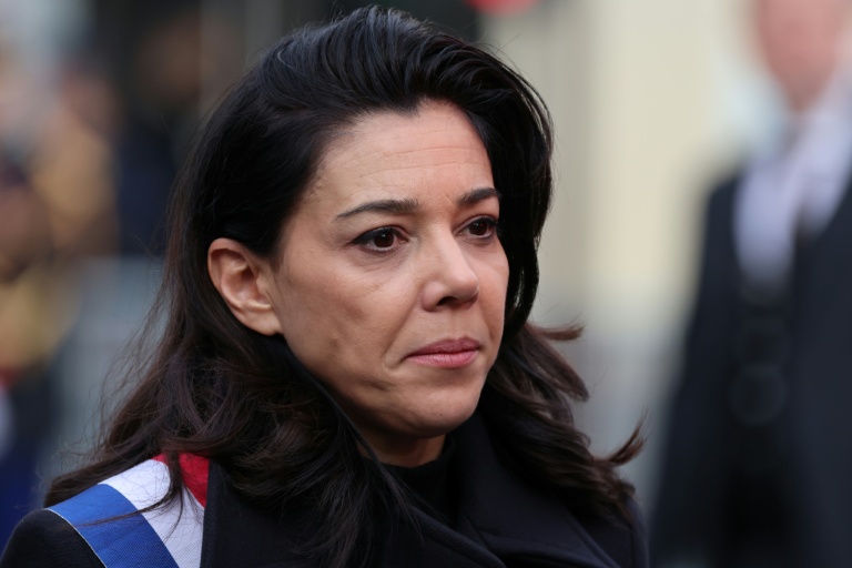 Sophia Chikirou, députée LFI  lors des commémorations du 13 novembre 2025 à Paris