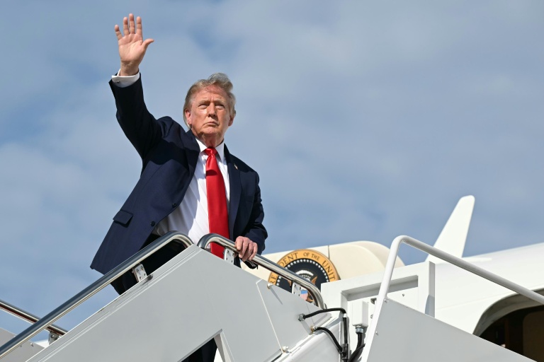Le président américain Donald Trump à Joint Base Andrews, dans le Maryland le 21 août 2026