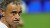 L'entraîneur du PSG Luis Enrique lors de la défaite contre Lens pour le Trophée des champions le 16 août 2026 à Lens dans le nord de la France. 