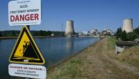 La centrale nucléaire de Golfech à l’arrêt, dans le sud-ouest de la France, après sa mise hors service dans la soirée du 22 juin en raison de "contraintes environnementales" liées à la vague de chaleur en cours, Golfech, le 23 juin 2026