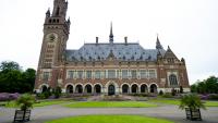 Le siège de la Cour internationale de justice, dans le palais de la paix, à La Haye