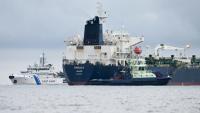 Le pétrolier Eagle S dans le golfe de Finlande, le 28 décembre 2024