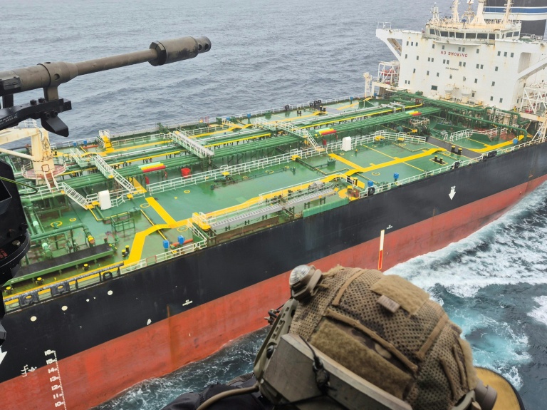 Le pétrolier dénommé le Tagor le 1er juin 2026 arraisonné par la Marine française  au milieu de l'océan Atlantique