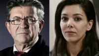 Le dirigeant de La France insoumise, Jean-Luc Mélenchon (g) en 2017, et la désormais députée de Paris Sophia Chikirou, la même année
