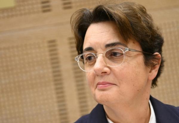 Laurence des Cars le 22 octobre 2025 au Sénat à Paris