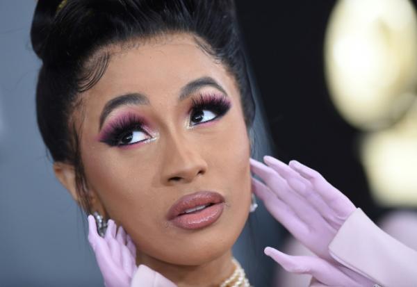 La rappeuse Cardi B lors des Grammy Awards en 2019, à Los Angeles