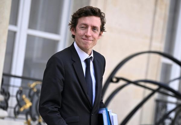 Le nouveau ministre de l'Education nationale Edouard Geffray à la sortie du Conseil des ministres à l'Elysée, le 14 octobre 2025 à Paris