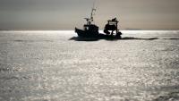 Un chalutier au large de Saint-Nazaire, dans l'ouest de la France, le 19 septembre 2019
