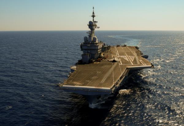 Le porte-avions français Charles-de-Gaulle, le 5 juin 2021 à Toulon