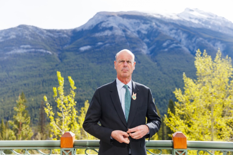 Le ministre français des Finances Eric Lombard lors du G7 Finances à Banff, en Alberta, le 22 mai 2025 au Canada