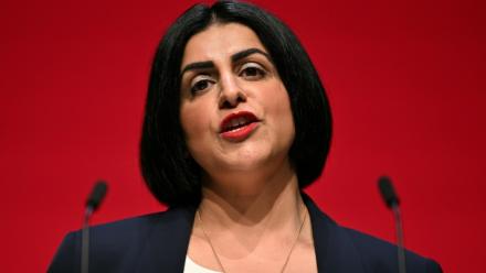 La ministre de l'Intérieur britannique Shabana Mahmood lors du congrès du parti travailliste le 29 octobre 2025