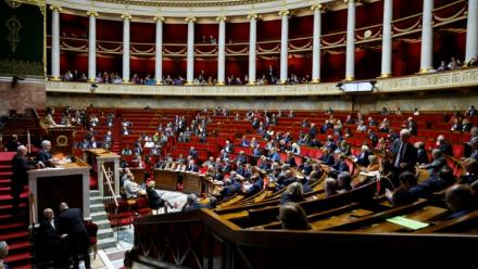 L'Assemblée nationale lors d'une session de questions au gouvernment, à Paris le 13 on novembre 2024