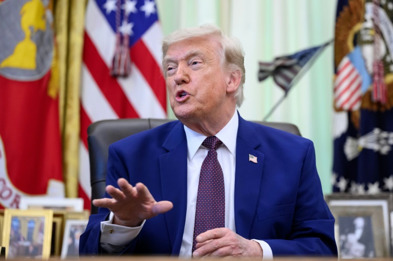 Le président américain Donald Trump dans le Bureau ovale de la Maison Blanche, le 3 juin 2026 à Washington