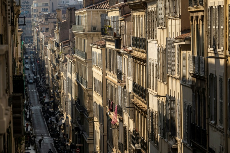 Des immeubles dans le centre de Marseille le 14 octobre 2025 