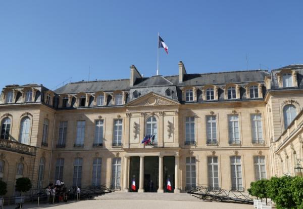 Le palais de l'Elysée, le 1er juillet 2025 à Paris