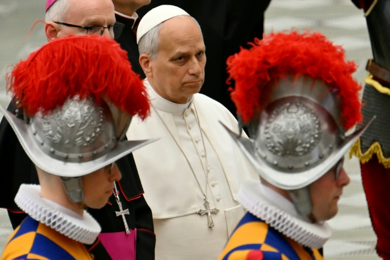 Le pape Léon XIV au Vatican le 6 mai 2026
