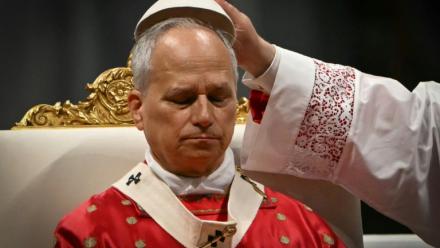Le pape Léon XIV célèbre une messe le jour de la Pentecôte à la basilique Saint-Pierre au Vatican, le 24 mai 2026