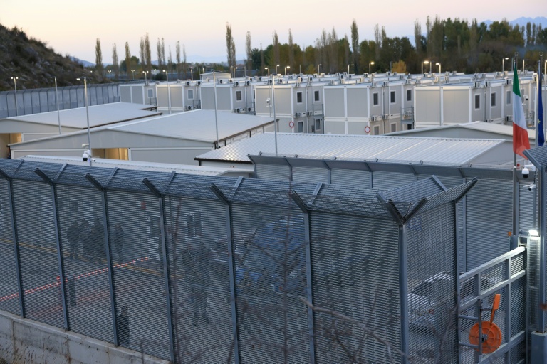 Un centre de détention de migrants en Albanie, le 1er novembre 2025