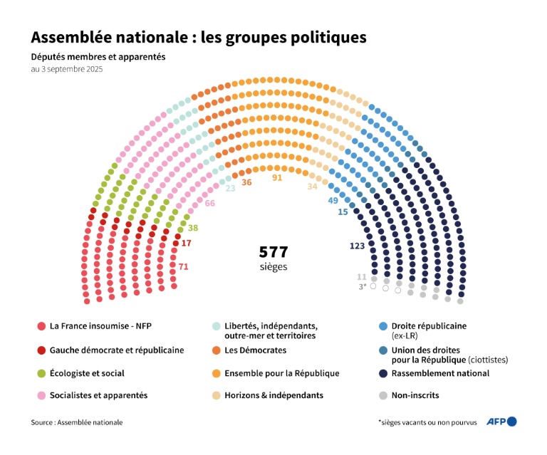 Assemblée nationale : les groupes politiques