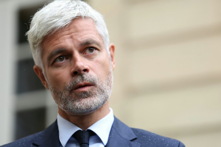 Le président du groupe Droite Républicaine à l'Assemblée nationale, Laurent Wauquiez, à l'hôtel de Matignon à Paris, le 2 septembre 2025