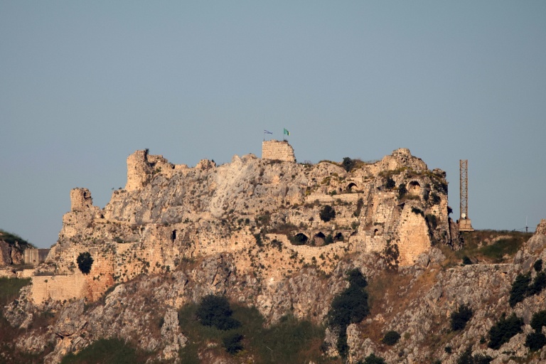 Le château médiéval de Beaufort, connu localement sous le nom de Qalaat al-Shaqif ou Shaqif Arnoun, vu depuis la région de Marjayoun, dans le sud du Liban, le 31 mai 2026