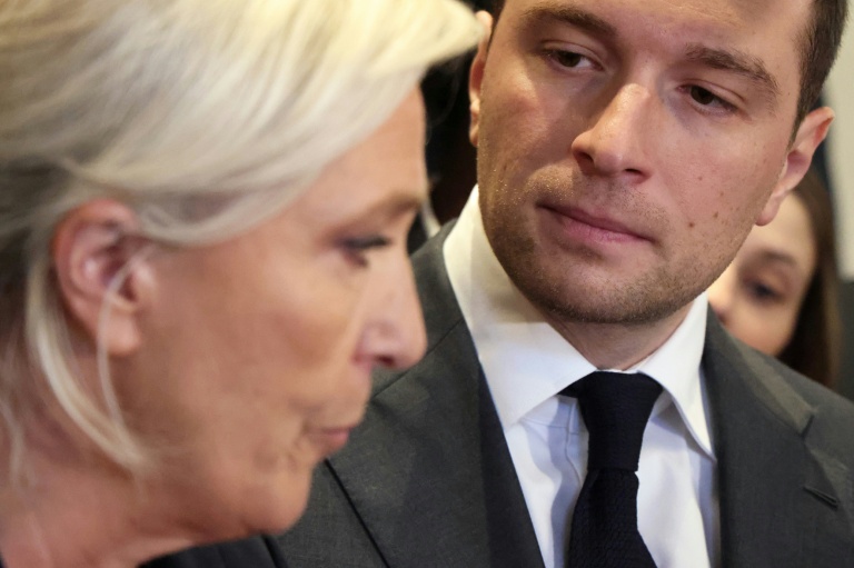 Jordan Bardella et Marine Le Pen au Salon de l'agriculture à Paris le 26 février 2026