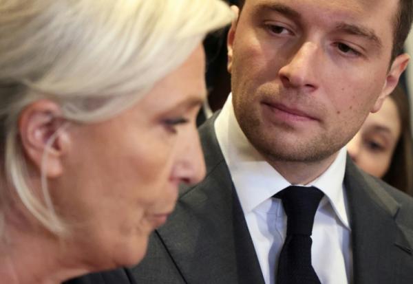 Jordan Bardella et Marine Le Pen au Salon de l'agriculture à Paris le 26 février 2026