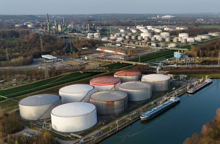 Un dépôt de carburant à Gelsenkirchen, dans la Ruhr en Allemagne, le 9 mars 2026