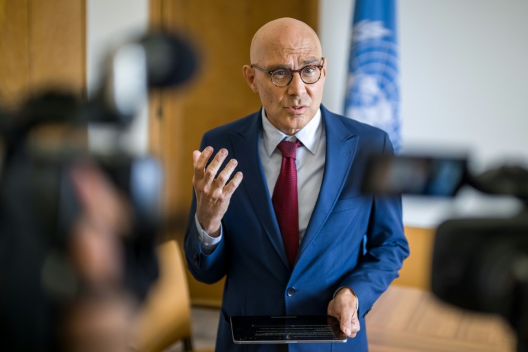 Le Haut-Commissaire des Nations unies aux droits de l'homme, Volker Türk, à Genève, le 16 septembre 2025