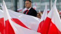 Le président polonais Karol Nawrocki s'exprime lors d'une cérémonie le 6 août 2025 à Varsovie